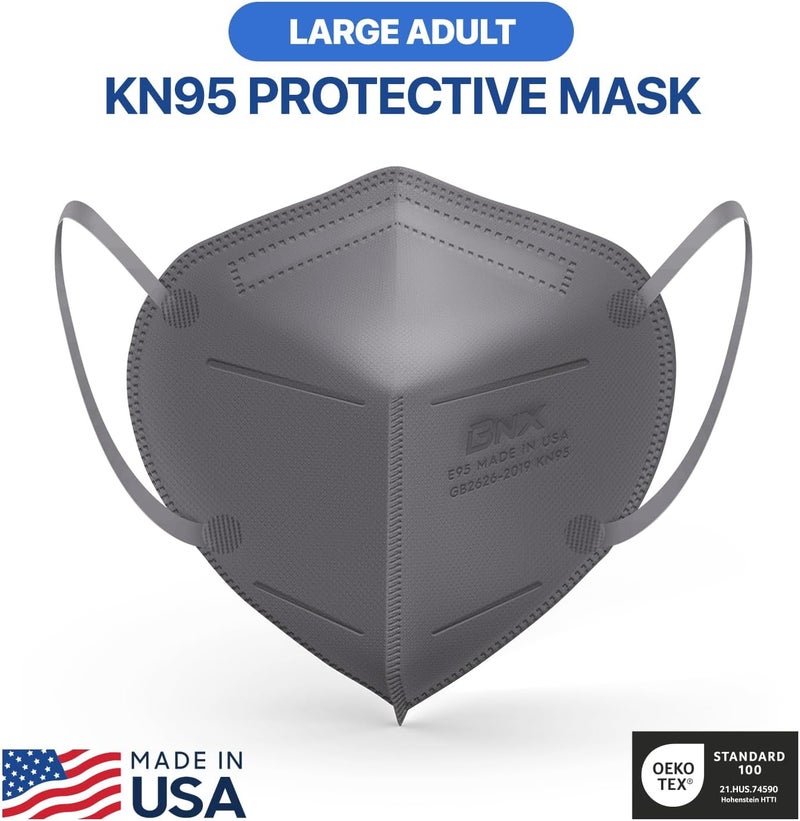AccuMed BNX KN95 Face Masks Made in USA (Adult Large, Adult Medium, Kids Small) (Earloop) (Model: E95/E95M/E95S) - Image 5